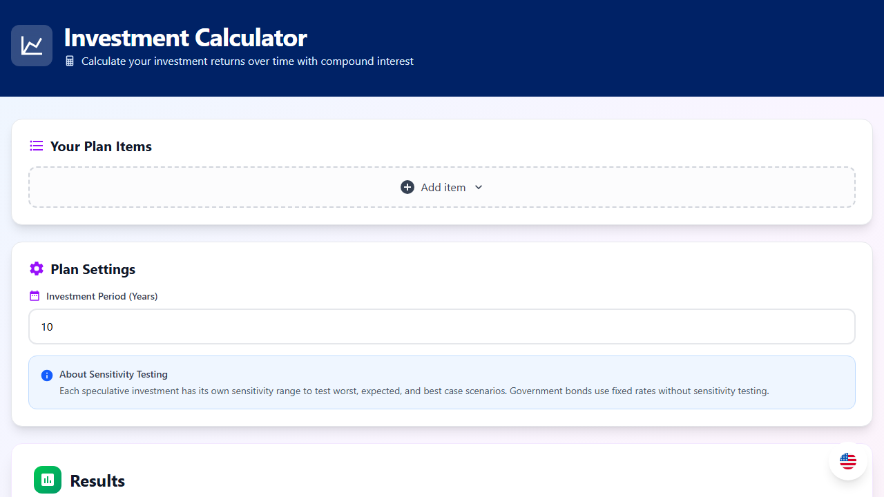 The investment calculator application